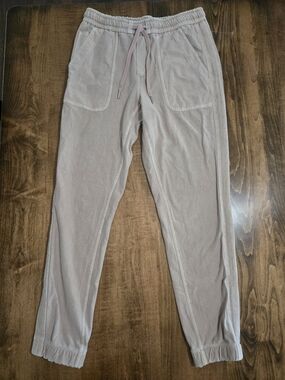 Athleta Womens Drawstring Joggers - Khaki Color